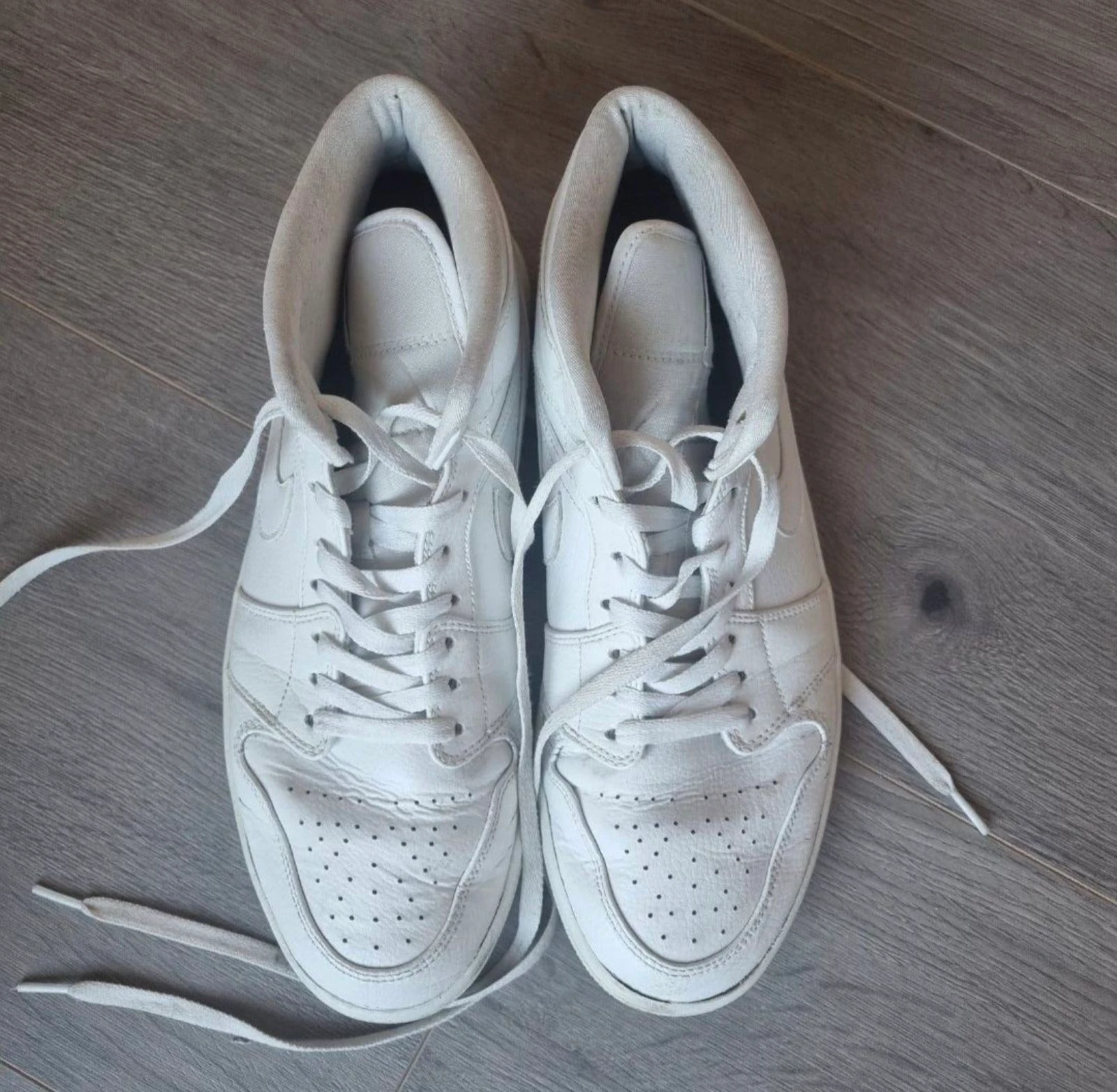 Nike Air Jordan 1 Mid Triple White | Tamanho 44.5 (US 10.5) – photo 4